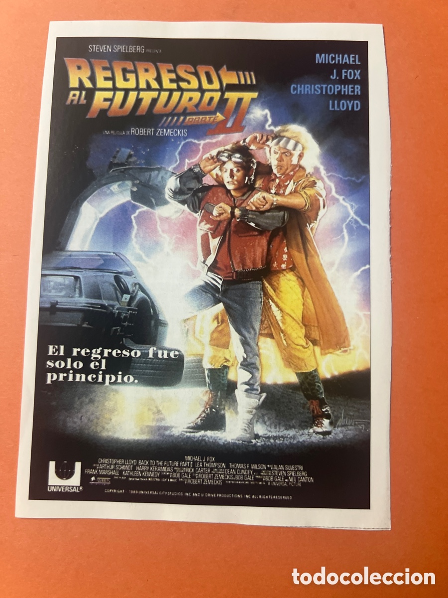 Cine: L0-6. CARTEL-MAN&Iacute;A ROBERT ZEMECKIS - REGRESO AL FUTURO 2