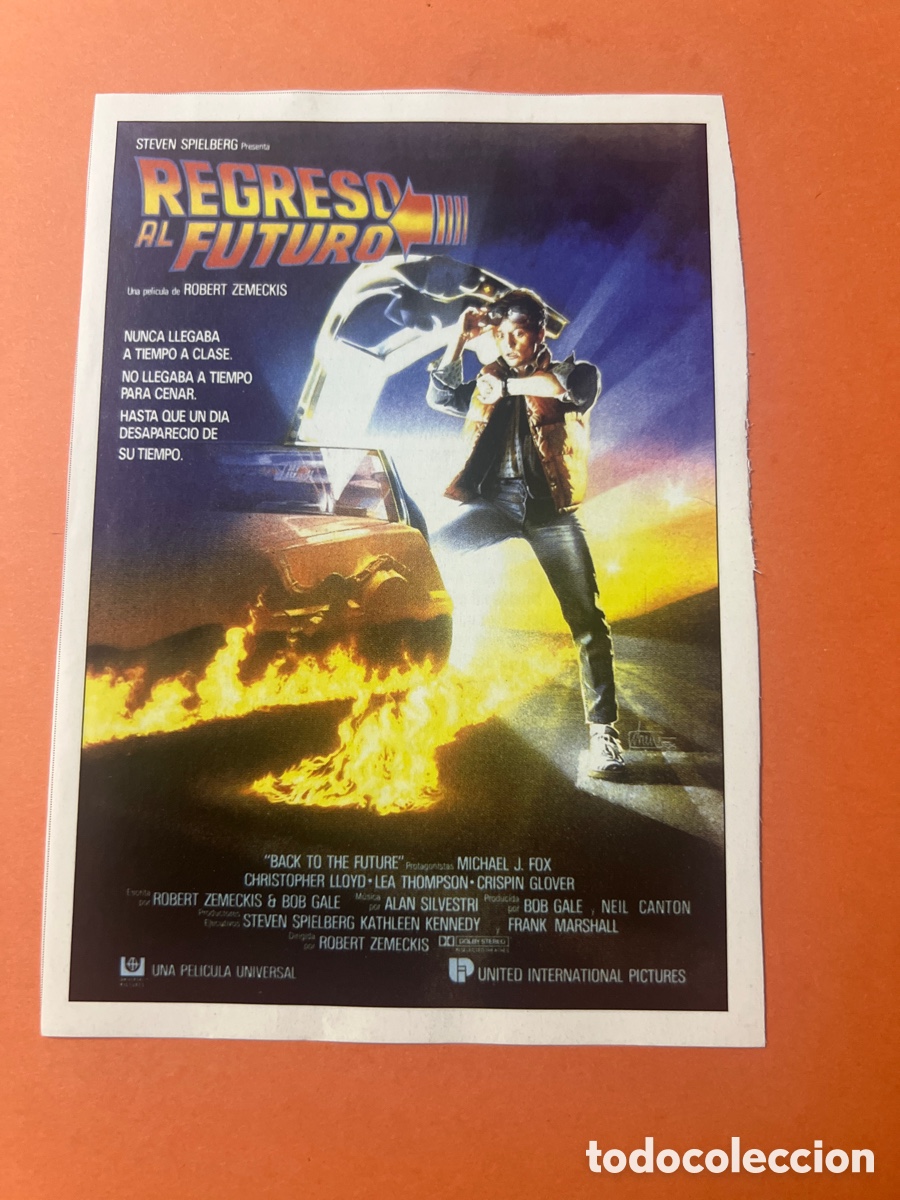 Cine: L0-6. CARTEL-MAN&Iacute;A ROBERT ZEMECKIS - REGRESO AL FUTURO