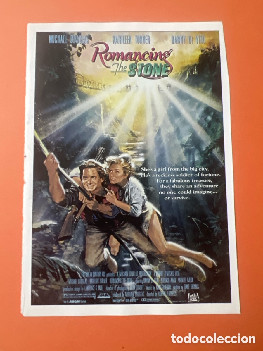Cine: L0-6. CARTEL-MAN&Iacute;A ROBERT ZEMECKIS - TRAS EL CORAZ&Oacute;N VERDE