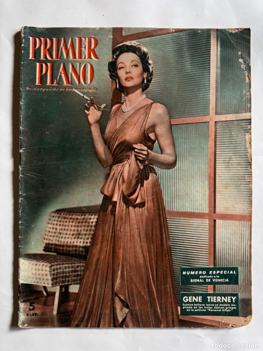 Cine: Revista Primer Plano, Gene Tierney, Lina Rosales, Susana Canales, A&ntilde;o 1954