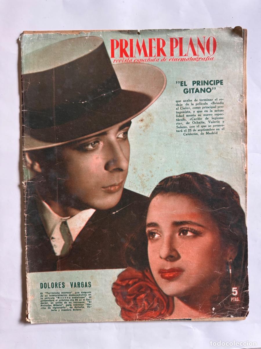 Cine: Revista Primer Plano, Dolores Vargas, Michael Wilding, Elizabeth Taylor, A&ntilde;o 1953