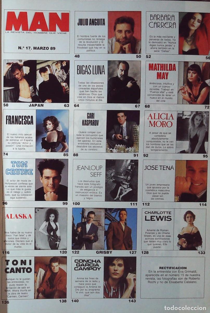 Cine: ALASKA FRANCESCA DELLERA BARBARA CARRERA JOSE TENA CHARLOTTE LEWIS TONI CANTO TOM CRUISE