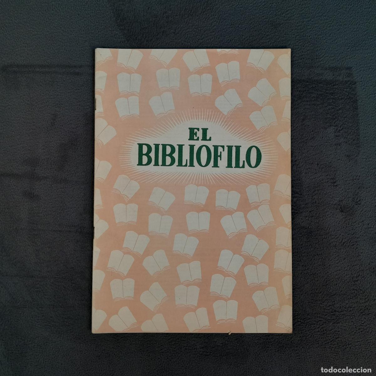 Cine: RV-463.REVISTA ANTIGUA EL BIBLI&Oacute;FILO. A&Ntilde;O 1.N&Uacute;M 6.FEDRICO VELILLA.1945