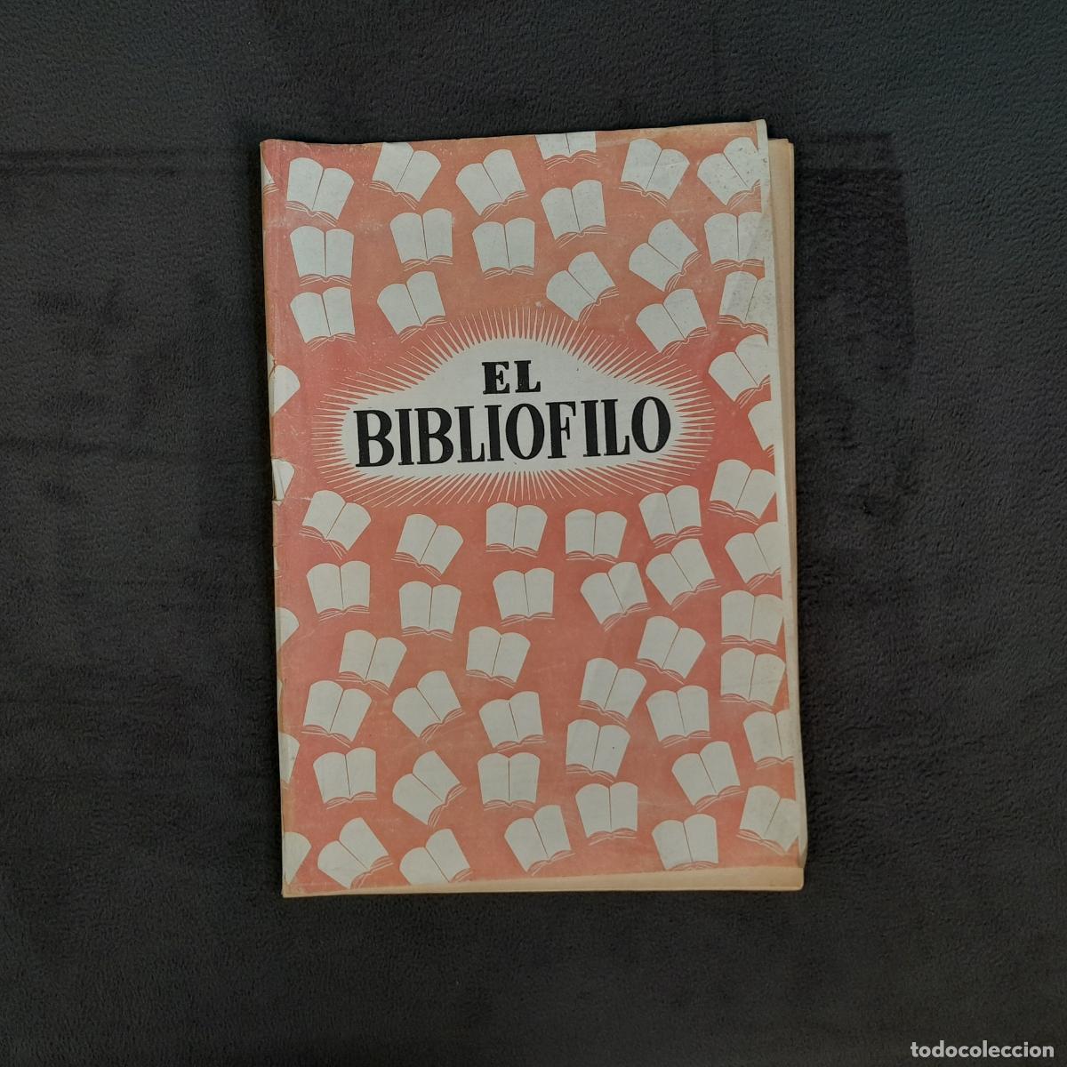 Cine: RV-464.REVISTA ANTIGUA EL BIBLI&Oacute;FILO. A&Ntilde;O 1.N&Uacute;M 1.FEDRICO VELILLA.1945
