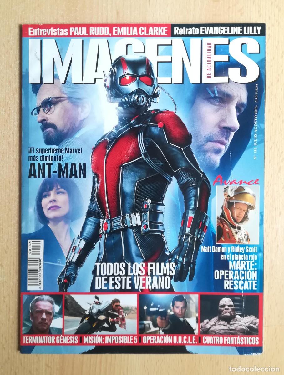 Cine: Im&aacute;genes de actualidad N&ordm; 359. Julio-Agosto 2015. Terminator Genesis. Misi&oacute;n imposible. Los Minions