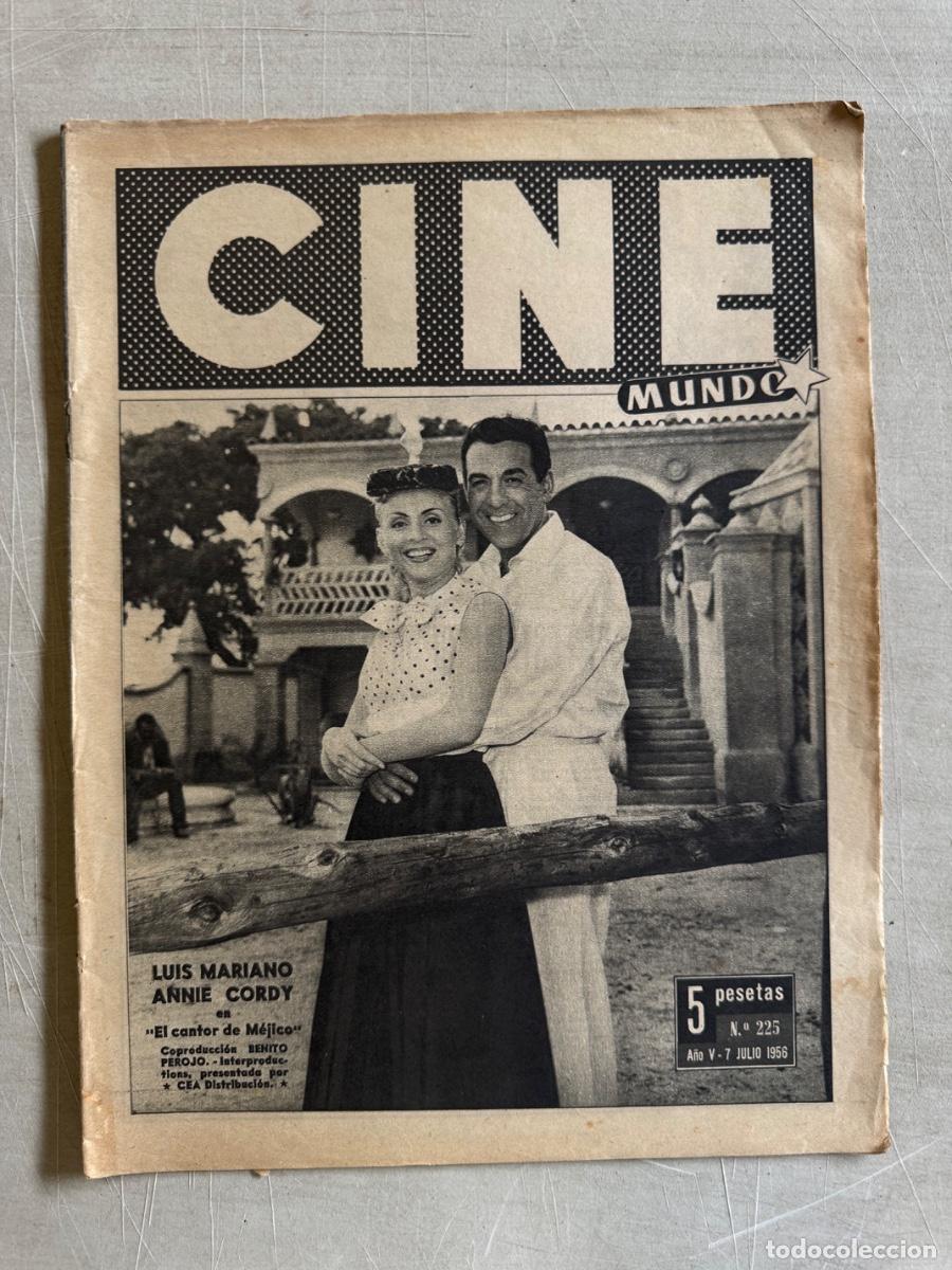 Cine: Revista Cine Mundo, Charles Chaplin , Joan Fontaine, A&ntilde;o 1956