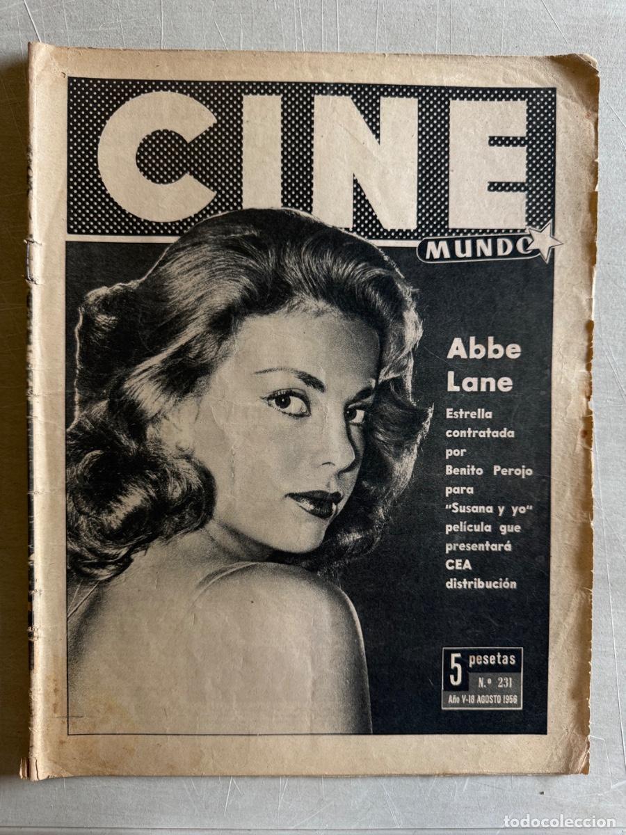 Cine: Revista Cine Mundo, Abb Lane , Anita Ekberg, A&ntilde;o 1956