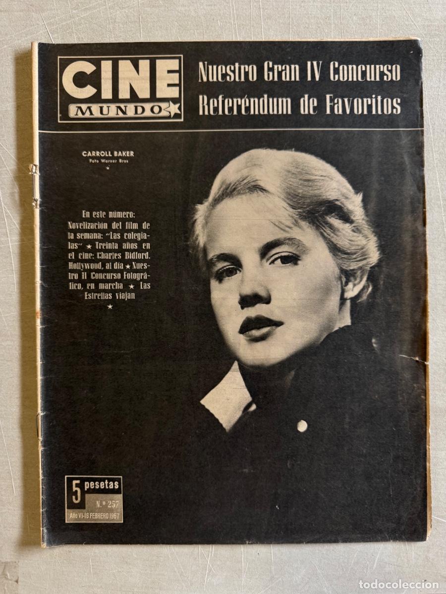 Cine: Revista Cine Mundo, Carroll Baker , Jannette Scott, A&ntilde;o 1957