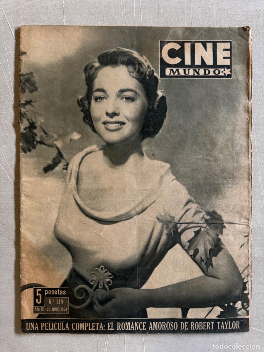 Cine: Revista Cine Mundo, Bob Taylor , Joan Bennett, A&ntilde;o 1954