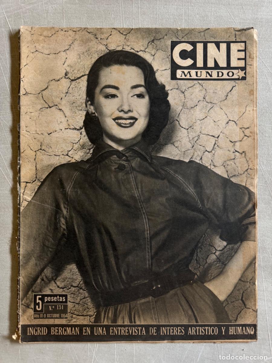 Cine: Revista Cine Mundo, Ingrid Bergman , Cosseta Greco, A&ntilde;o 1954