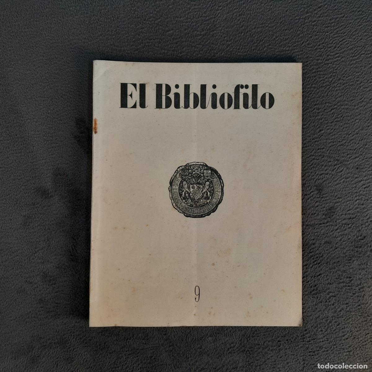 Cine: RV-470.REVISTA ANTIGUA EL BIBLI&Oacute;FILO. EX LIBRIS.SEGUNDA &Eacute;POCA.N&Uacute;M 9.FEDRICO VELILLA.1947