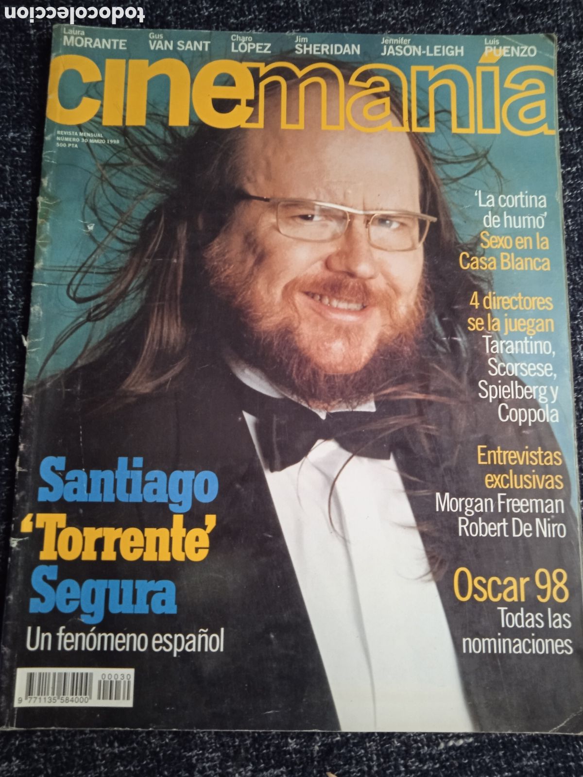 Cine: CINEMANIA N&ordm; 30 MARZO 1998. SANTIAGO SEGURA TORRENTE, TARANTINO... CONTIENE CARTELES MITOS CINE
