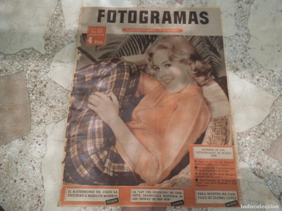 Cine: fotogramas n&ordm; 501, el matrimonio de marilyn monroe, portada sandra dee, ley del silencio en el cine