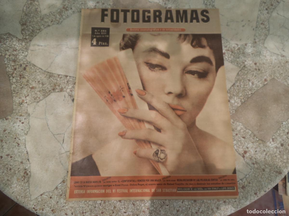 Cine: fotogramas n&ordm; 505, portada shirley manion, como es la nueva marilyn, 1 pagina 1 hoja