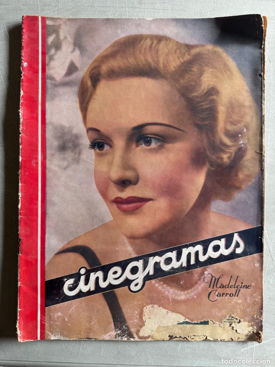 Cine: Revista Cinegramas, Madeleine Carroll , Michael Curtiz, A&ntilde;o 1935