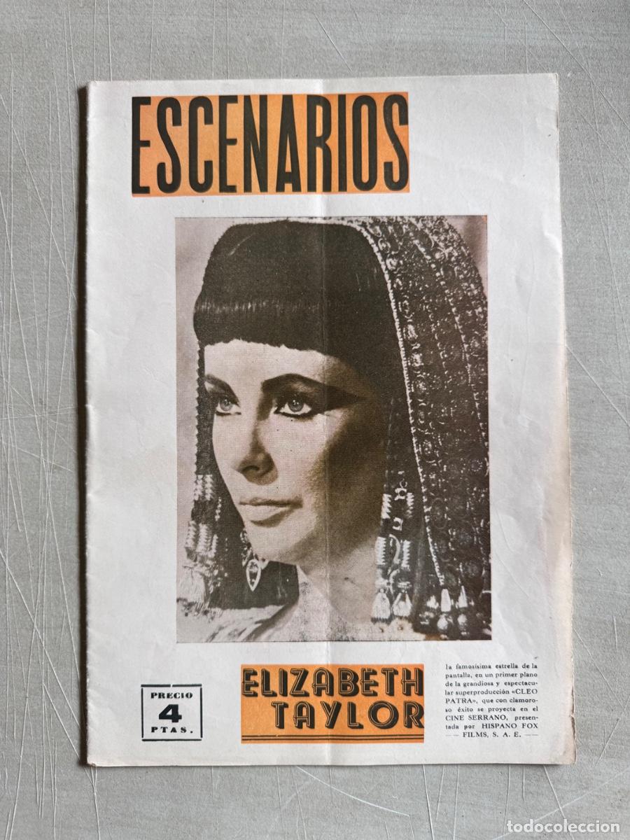 Cine: Revista Escenarios, Elizabeth Taylor , Cleopatra, A&ntilde;o 1964
