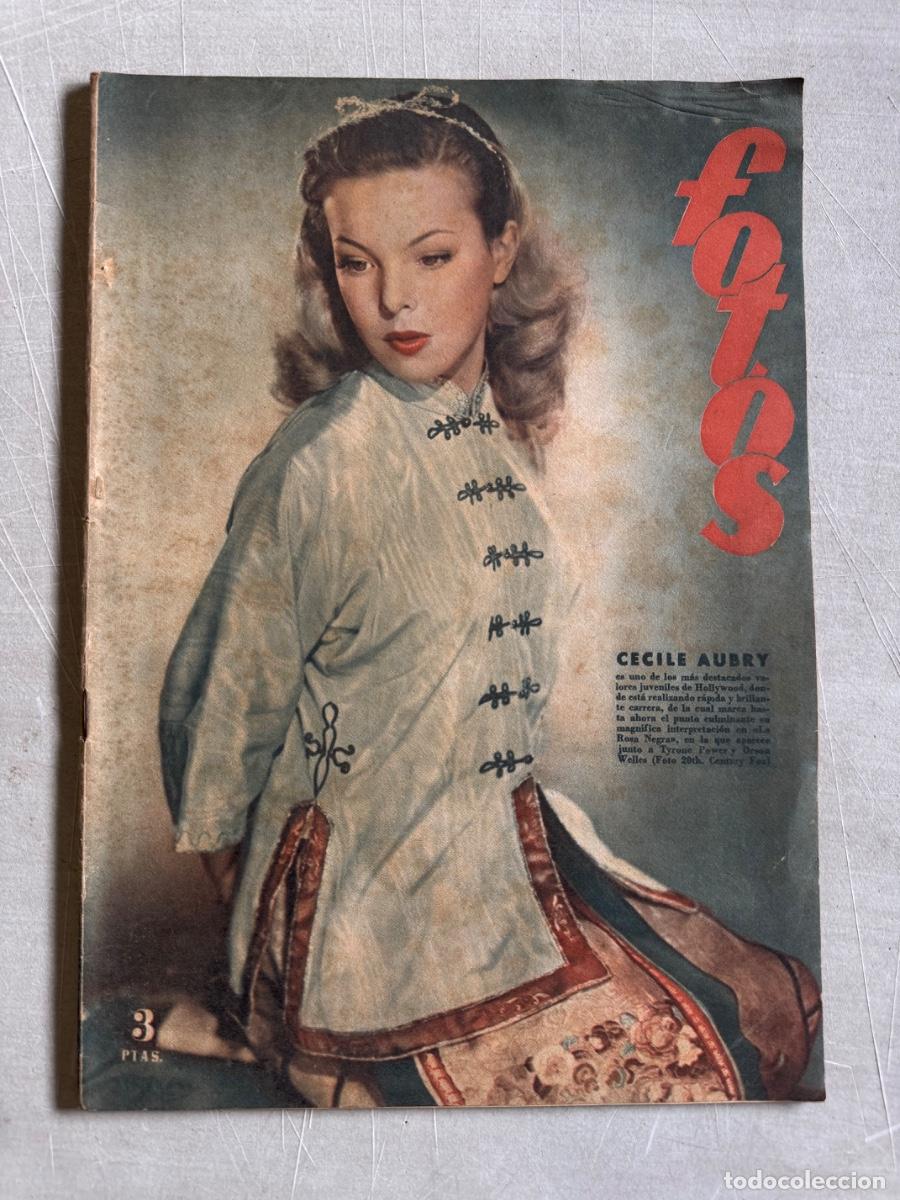 Cine: Revista Fotos, Cecile Aubry , Juanita Reina, A&ntilde;o 1950
