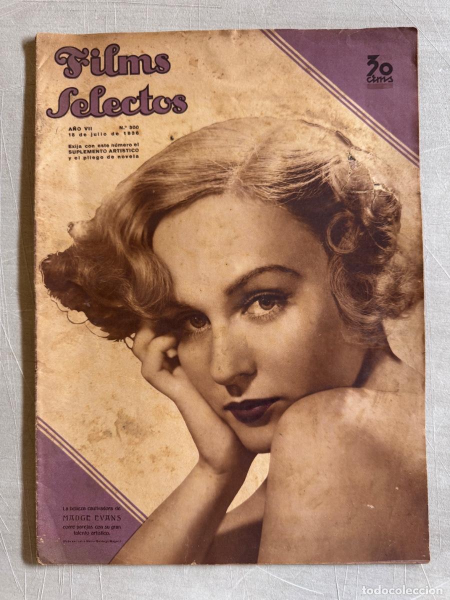 Cine: Revista Films Selectos, Madge Evans , Robert Taylor, A&ntilde;o 1936