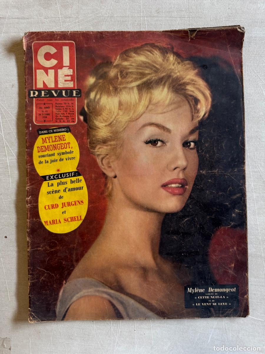 Cine: Revista Francesa Cine Revue, Mylene Demongeot , Maria Schell, A&ntilde;o 1958