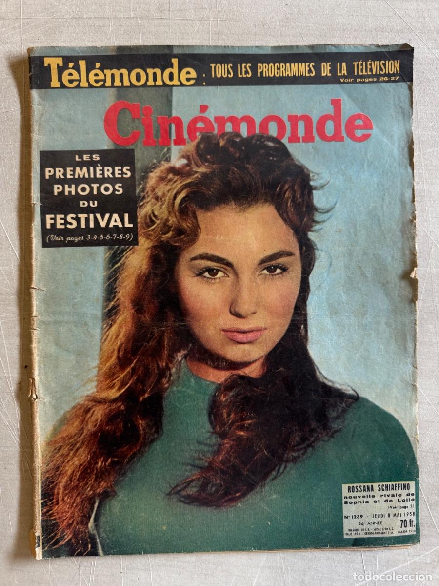 Cine: Revista Cinemonde, Rosanna Schiaffino , Alexis Batalov, A&ntilde;o 1958