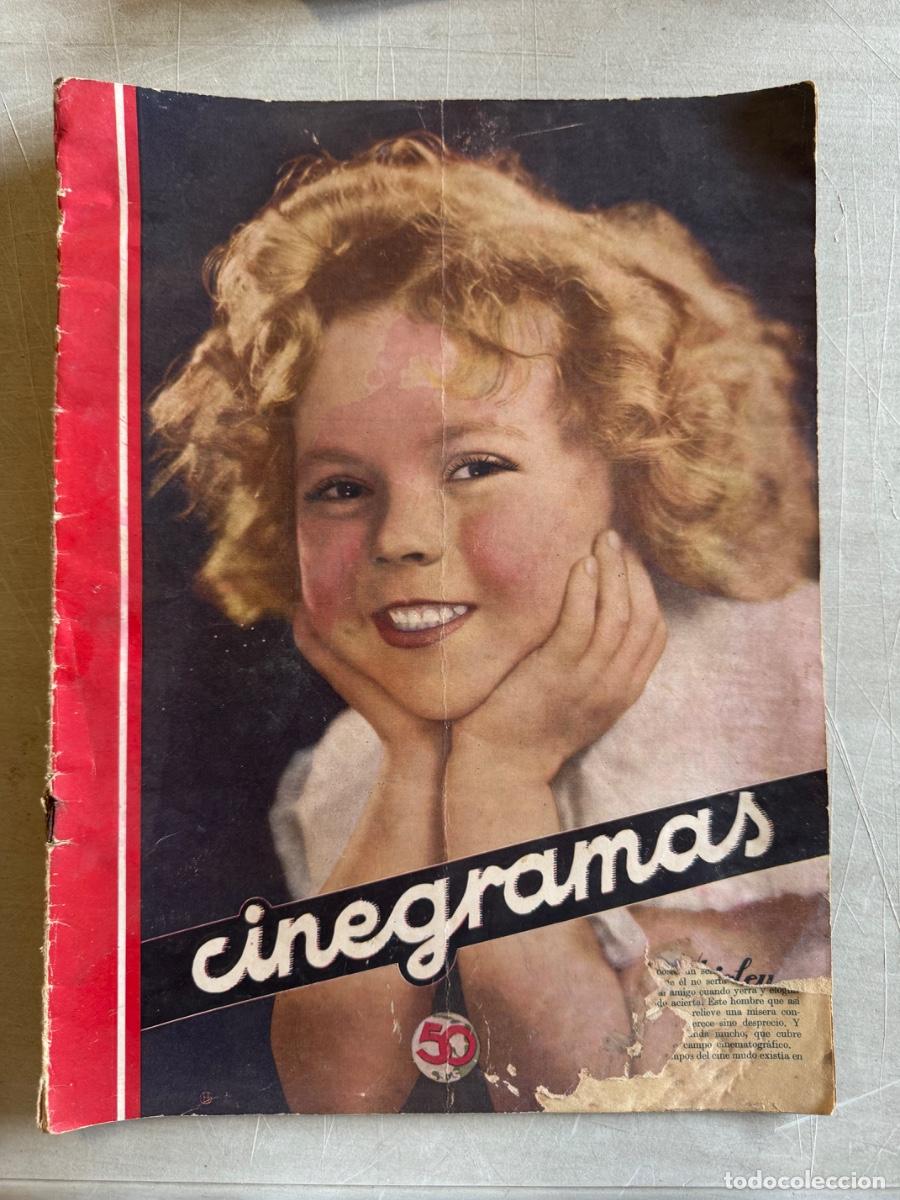 Cine: Revista Cinegramas, Wallace Beery, Jeanette MacDonald, A&ntilde;o 1935
