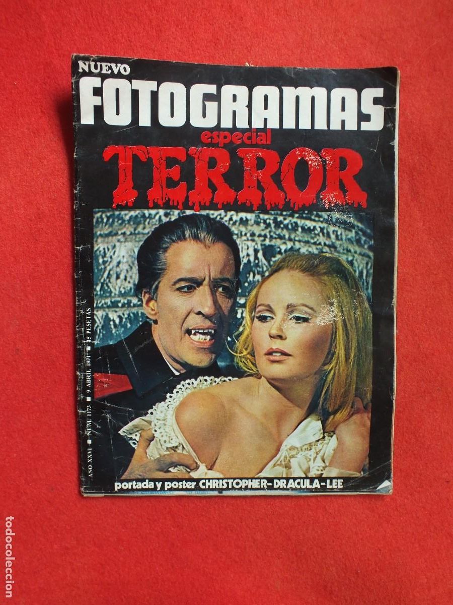 Cine: FOTOGRAMAS N&ordm; 1173 ABRIL 1971 ESPECIAL TERROR DR&Aacute;CULA FRANKESNSTEIN FALTA EL POSTER
