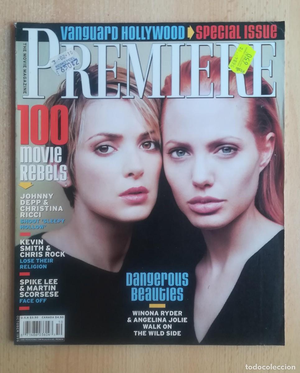 Cine: Revista Premiere. Octubre 1999. Johnny Depp & Christina Ricci. Winona Ryder & Angelina Jolie.