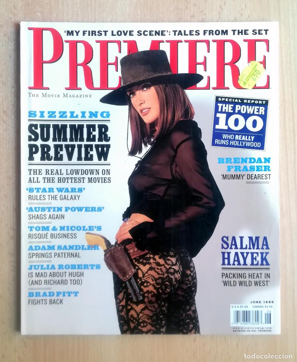 Cine: Revista Premiere. Junio 1999. Star Wars. Austin Powers. Salma Hayek. Julia Roberts. Brad Pitt...