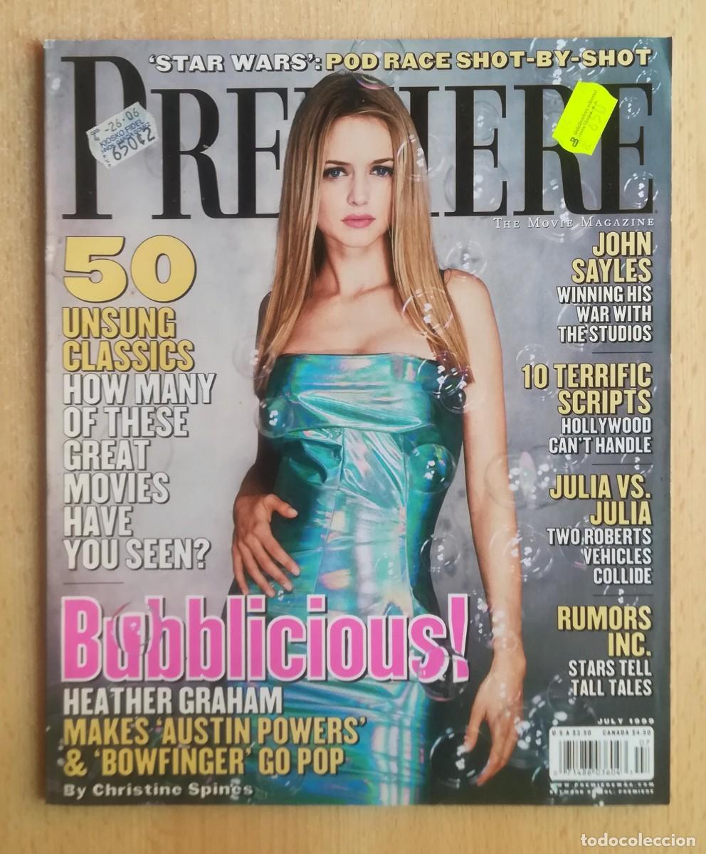 Cine: Revista Premiere. Julio 1999. Star Wars. Heather Graham. 2001: Una odisea en el espacio...