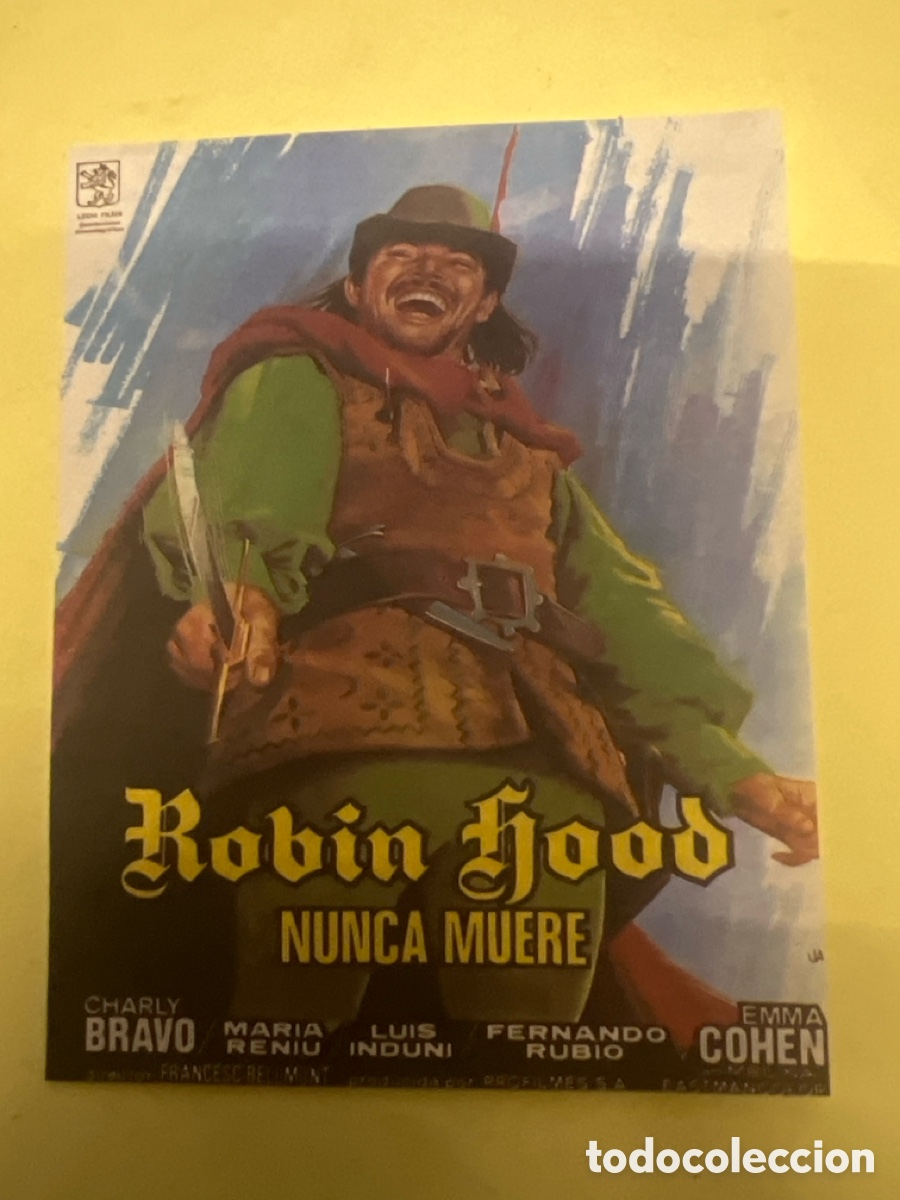 Cine: T1/F2/X4. FOLLETO DE CINE - ROBIN HOOD NUNCA MUERE