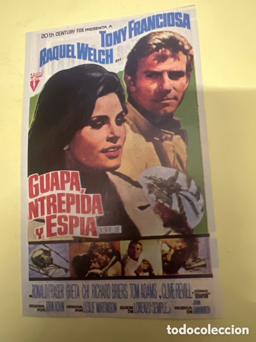 Cine: T1/F2/X7. FOLLETO DE CINE - GUAPA , ENTREPIDA Y ESP&Iacute;A