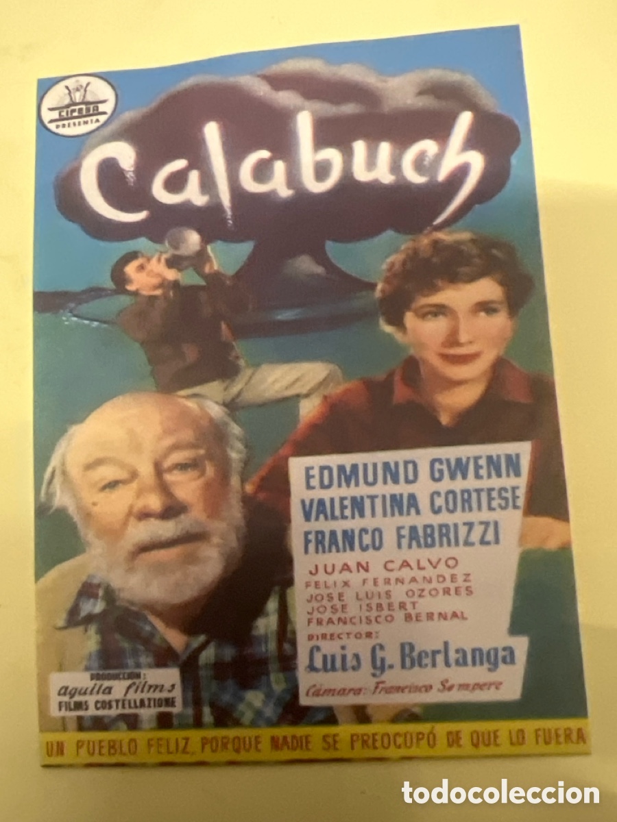 Cine: T1/F2/X9. FOLLETO DE CINE - CALABUCH