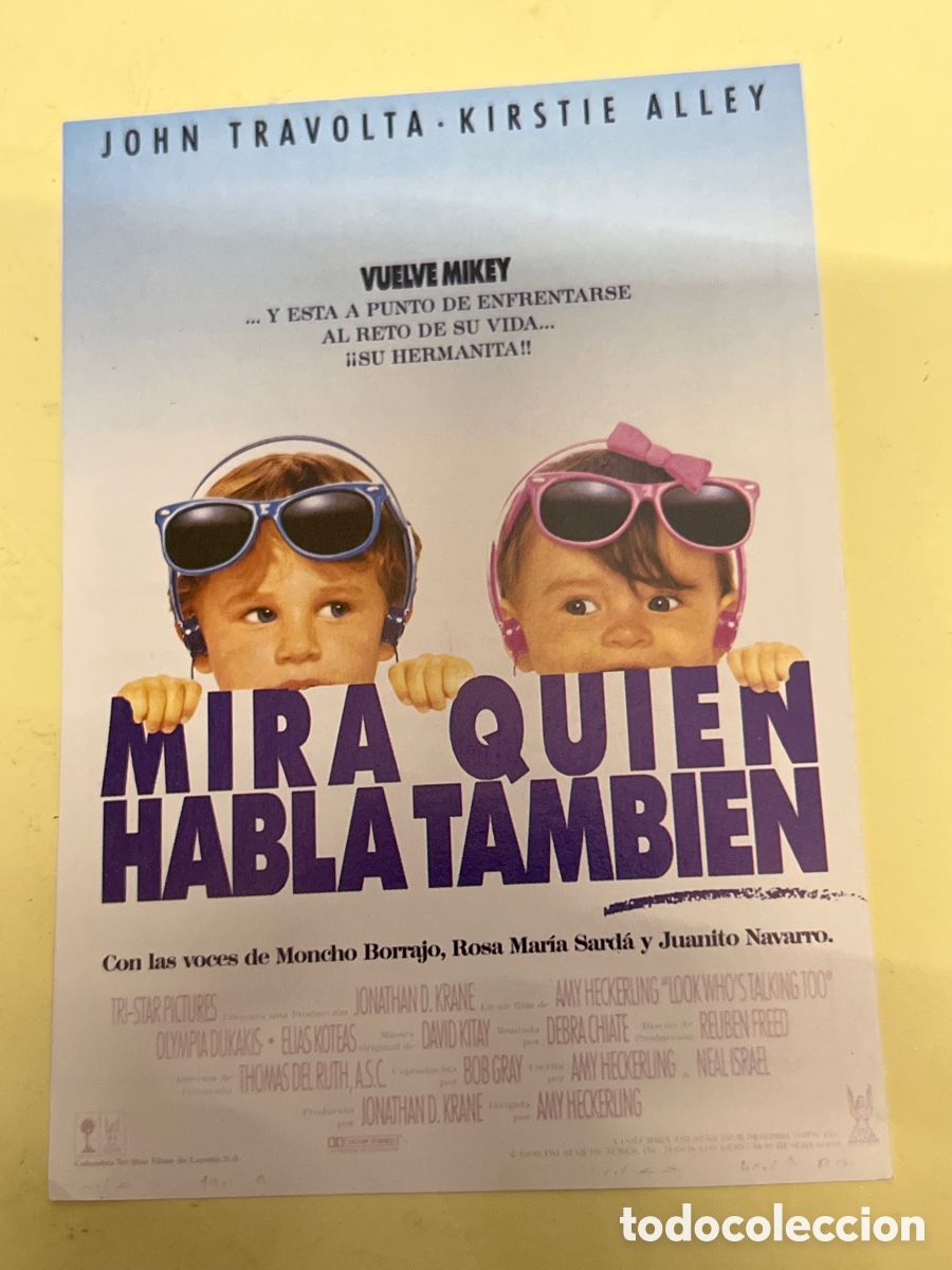 Cine: T1/F2/X11. FOLLETO DE CINE - MIRA QUI&Eacute;N HABLA TAMBI&Eacute;N