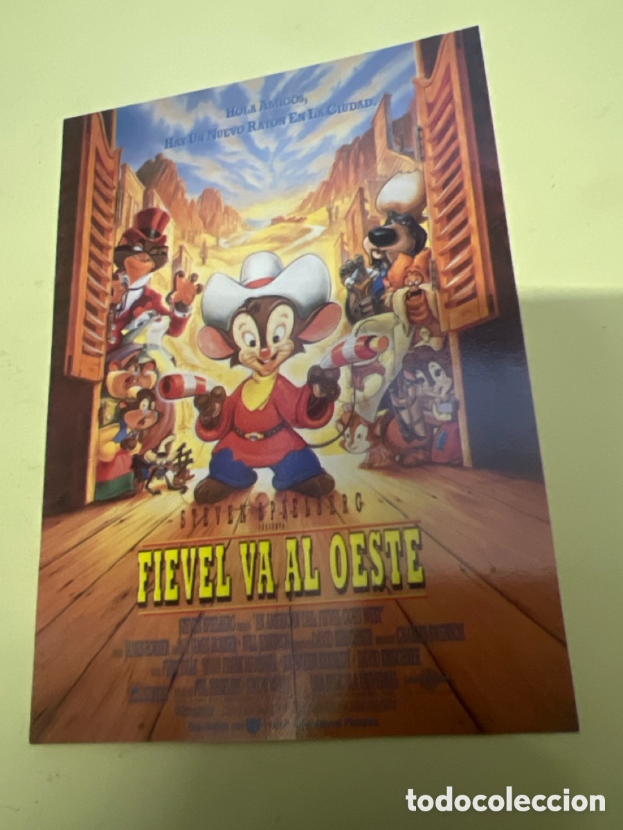 Cine: T1/F2/X19. FOLLETO DE CINE - FIEVEL VA AL OESTE