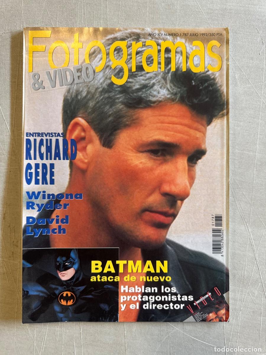 Cine: Revista Fotogramas, Richard Gere, David Lynch, A&ntilde;o 1992