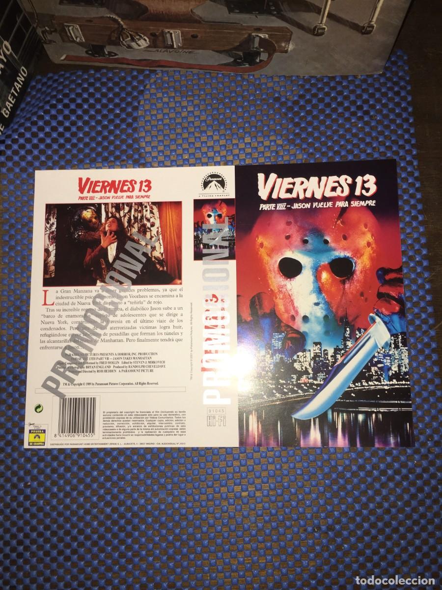 Cine: Caratula Viernes 13 Parte VIII Jason vuelve para siempre