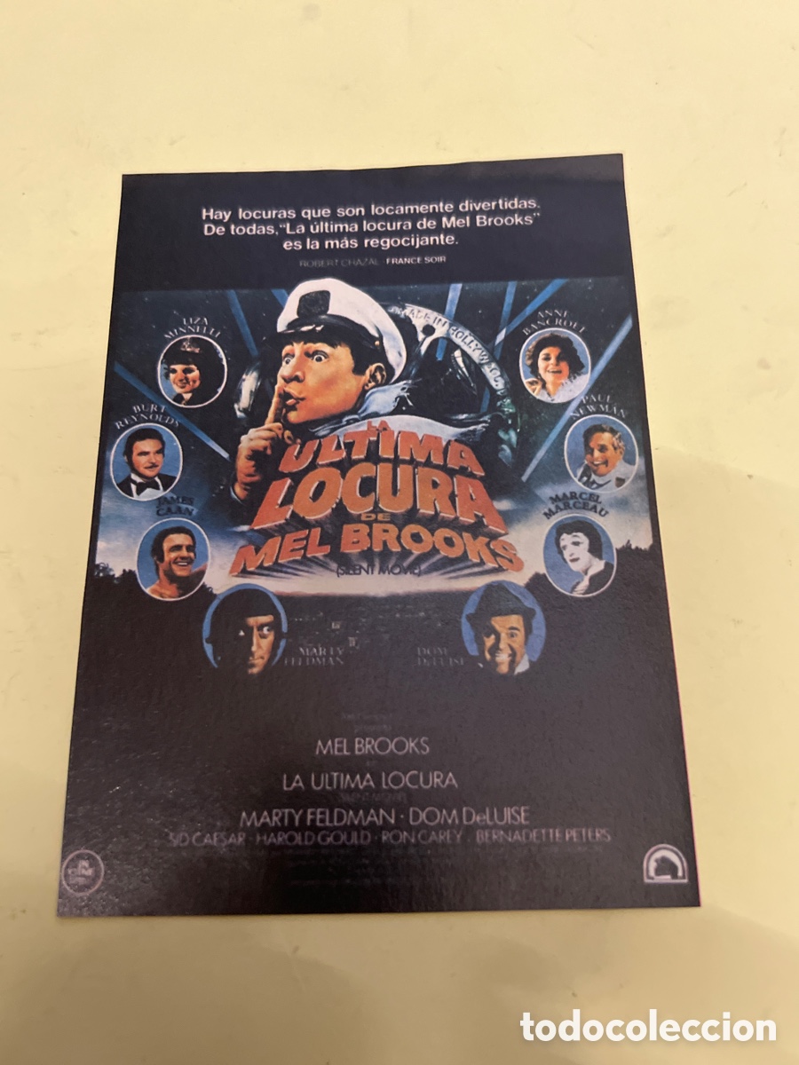 Cine: T1/F2/X28. FOLLETO DE CINE - &Uacute;LTIMA LOCURA DE MEL BROOKS