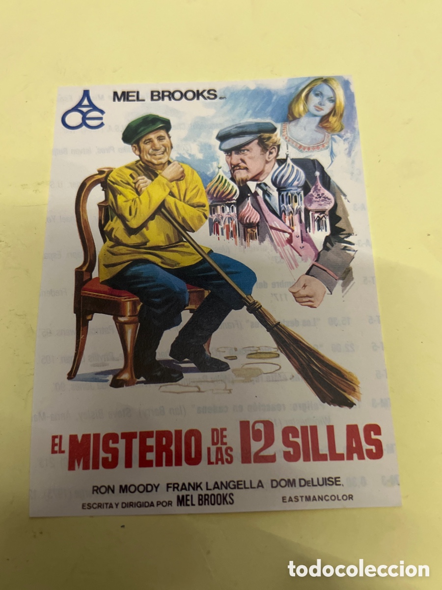 Cine: T1/F2/X29. FOLLETO DE CINE - EL MISTERIO DE LAS SILLAS