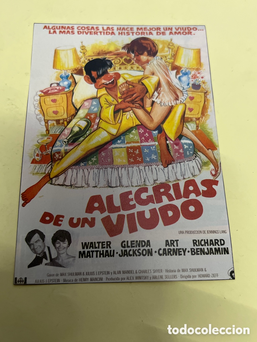 Cine: T1/F2/X32. FOLLETO DE CINE - ALEGRIAS DE UN VIUDO