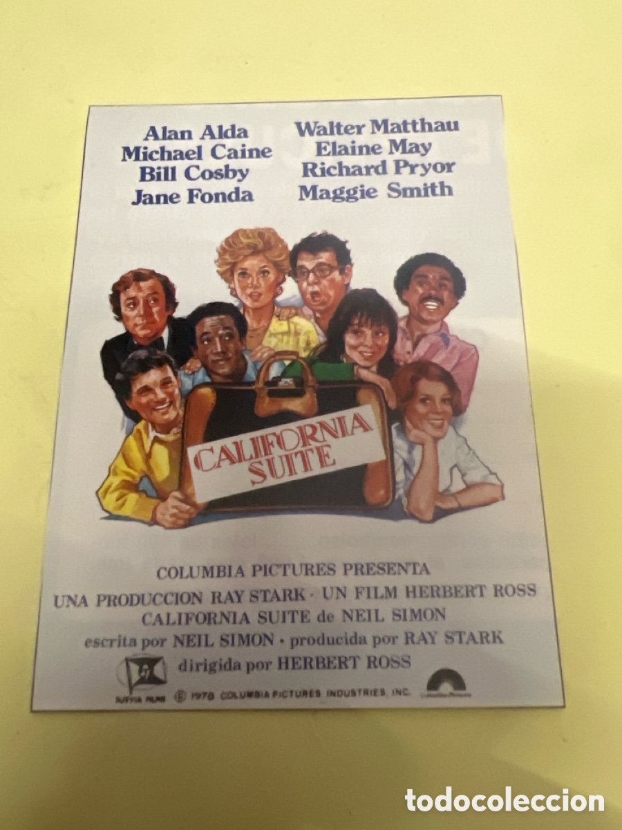 Cine: T1/F2/X36. FOLLETO DE CINE - CALIFORNIA SUITE