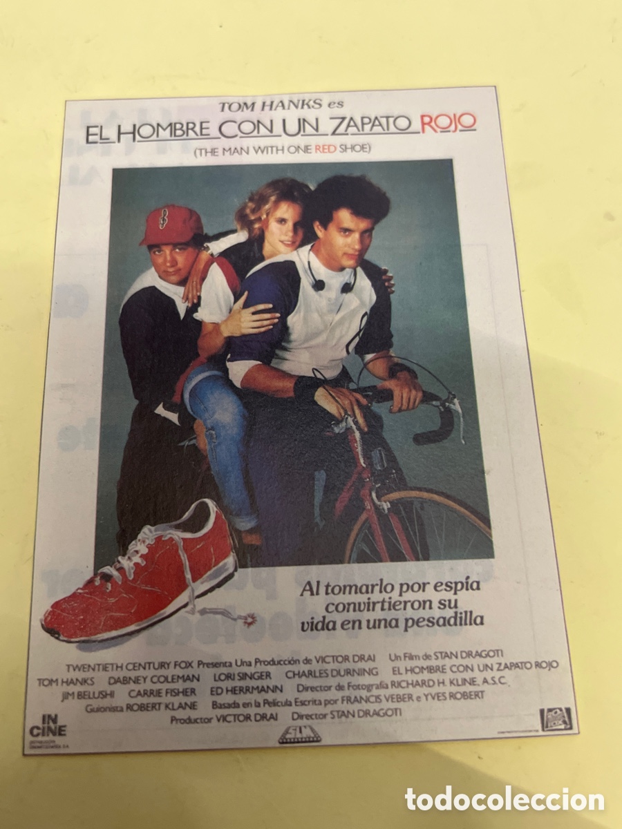 Cine: T1/F2/X40. FOLLETO DE CINE - EL HOMBRE CON UN ZAPATO ROJO