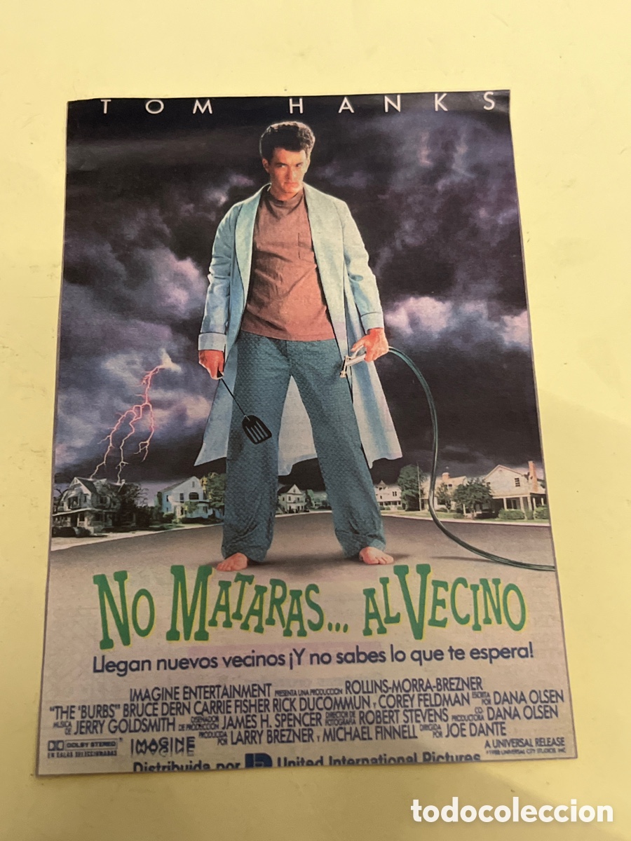 Cine: T1/F2/X43. FOLLETO DE CINE - NO MATARAS &hellip; AL VECINO