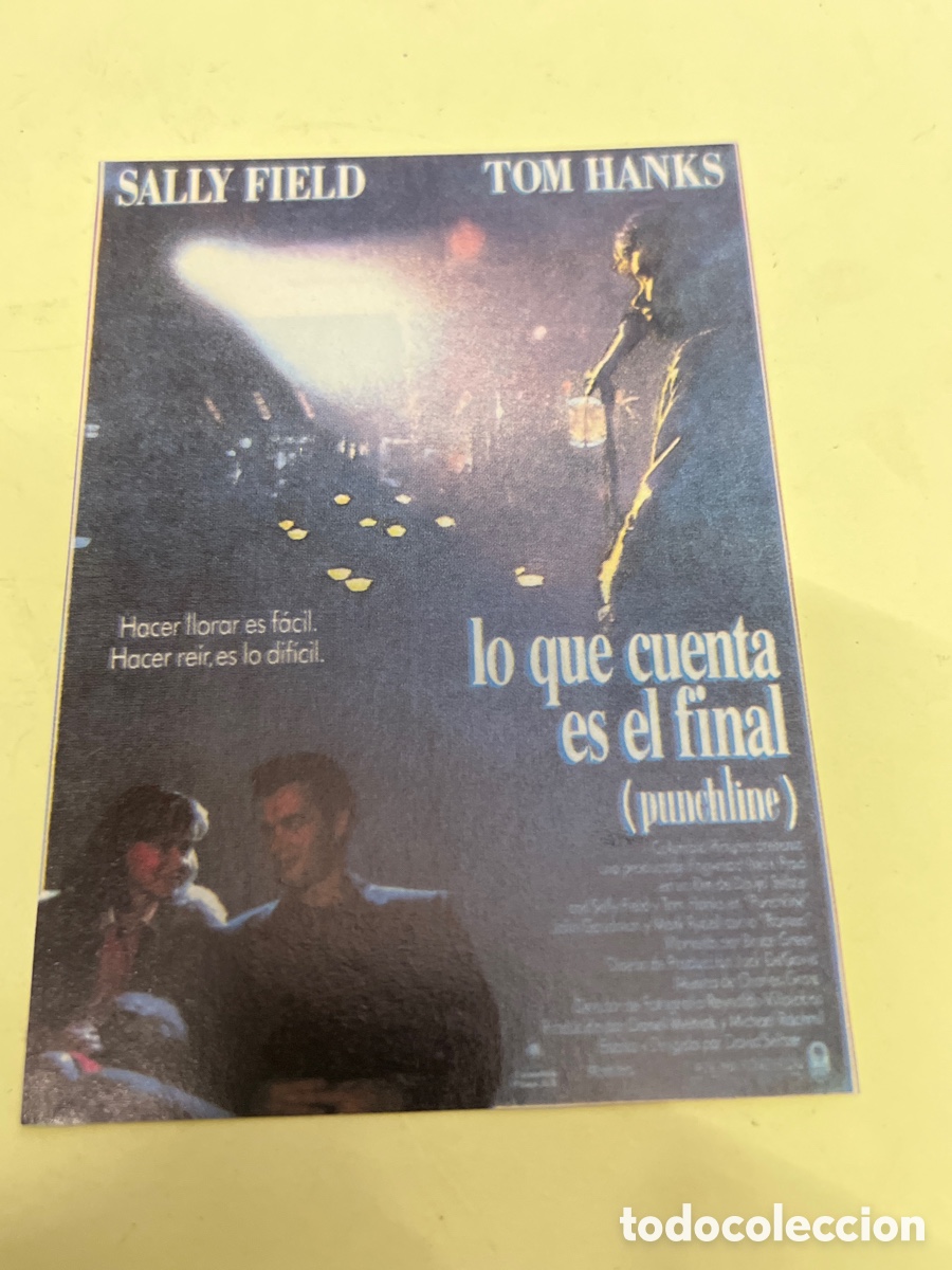 Cine: T1/F2/X44. FOLLETO DE CINE - LO QUE CUENTA ES EL FINAL - PUNCHLINE
