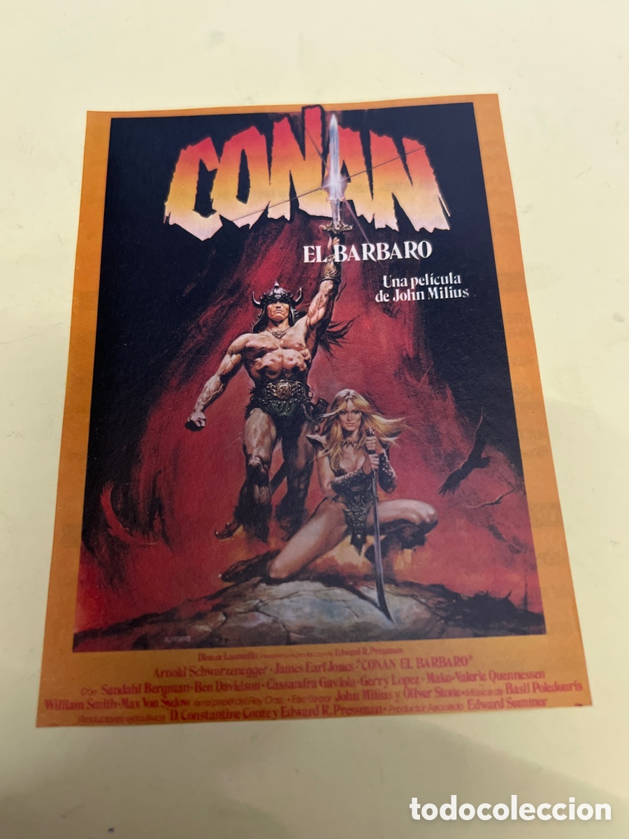 Cine: T1/F2/X46. FOLLETO DE CINE - CONAN EL B&Aacute;RBARO