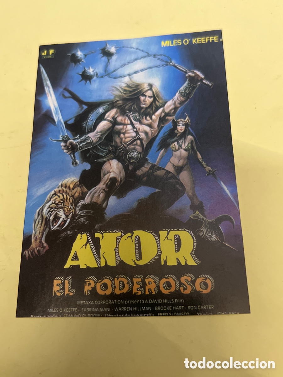 Cine: T1/F2/X47. FOLLETO DE CINE - ATOR EL PODEROSO