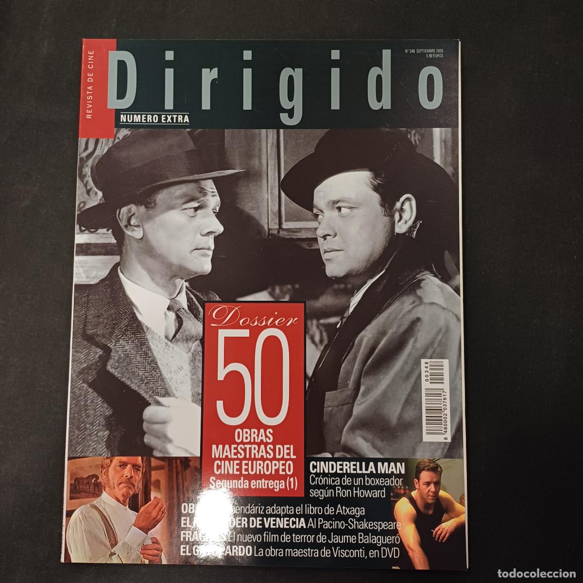Cine: REVISTA DE CINE/DIRIGIDO POR/N&ordm; 348 DOSSIER 50 OBRAS MAESTRAS DEL CINE EUROPEO SEGUNDA ENTREGA.