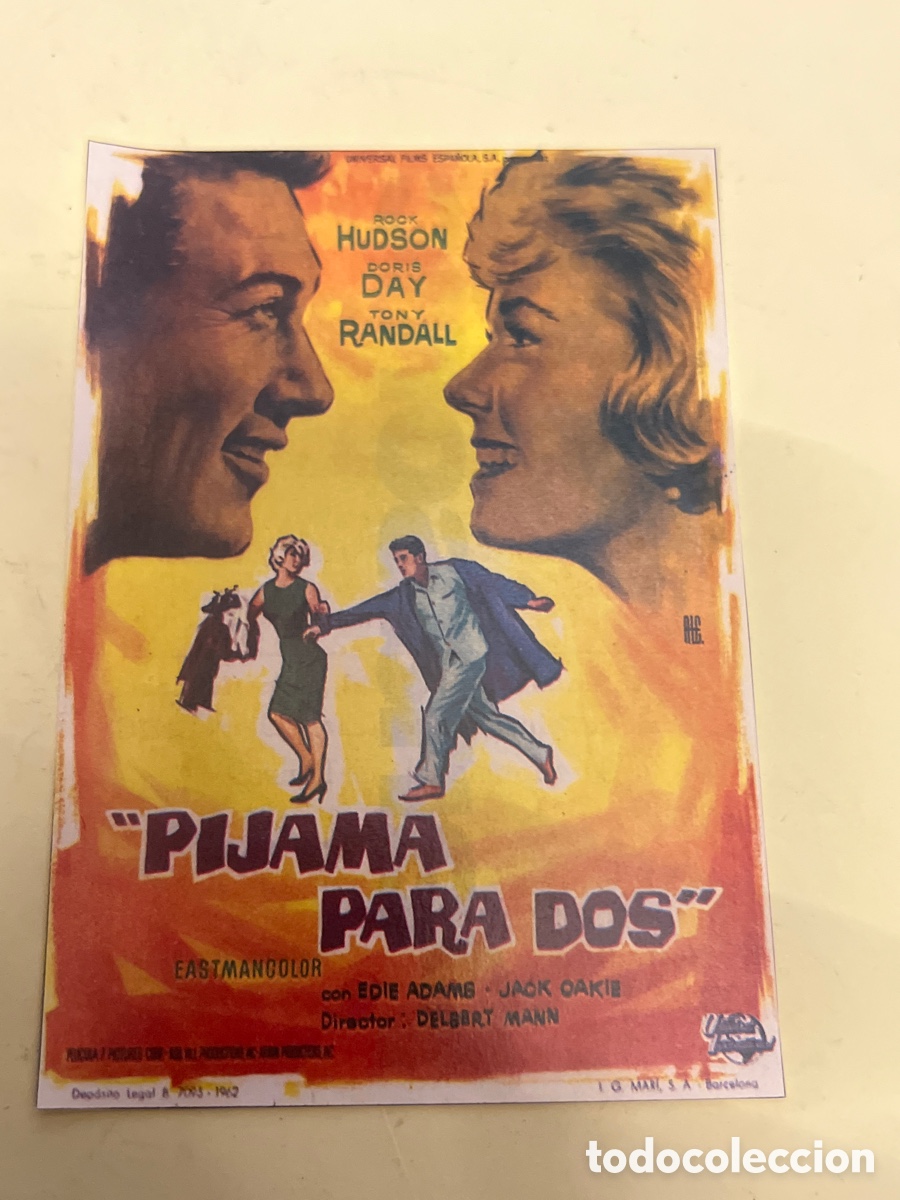 Cine: T1/F2/X54- FOLLETO DE CINE - PIJAMA PARA DOS