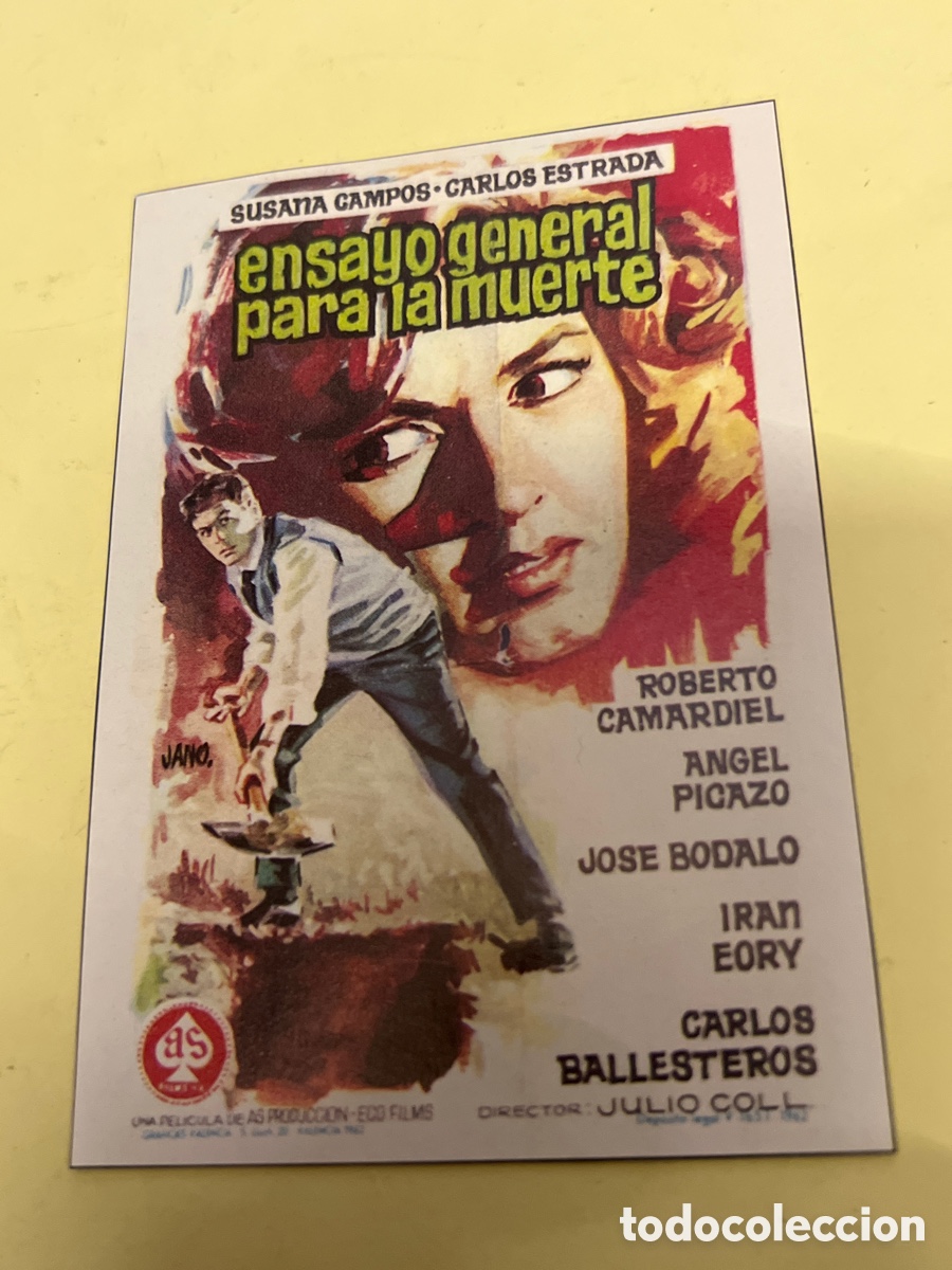 Cine: T1/F2/X56- FOLLETO DE CINE - ENSAYO GENERAL PARA LA MUERTE