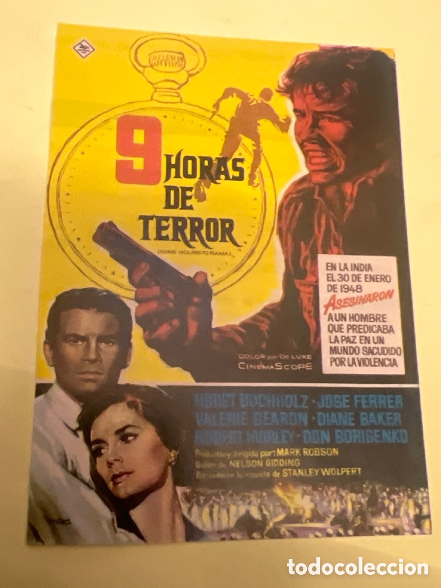 Cine: T1/F2/68. FOLLETO DE CINE - 9 HORAS DE TERROR