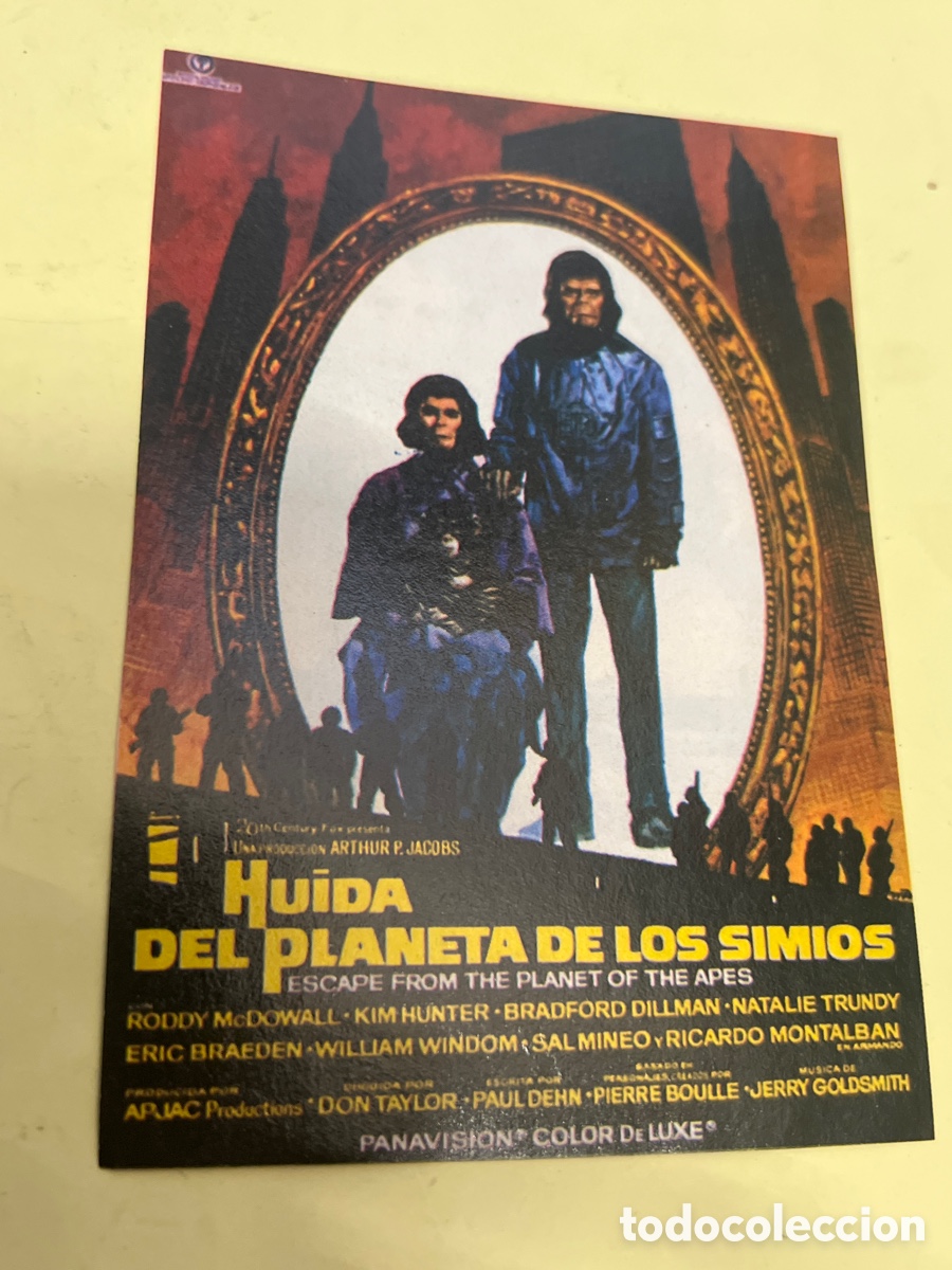 Cine: T1/F2/73. FOLLETO DE CINE - HUIDA DEL PLANETA DE LOS SIMIOS - DIVINAS PALABRAS